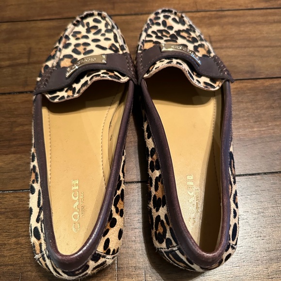Coach Leopard Print Loafers - Picture 2 of 4